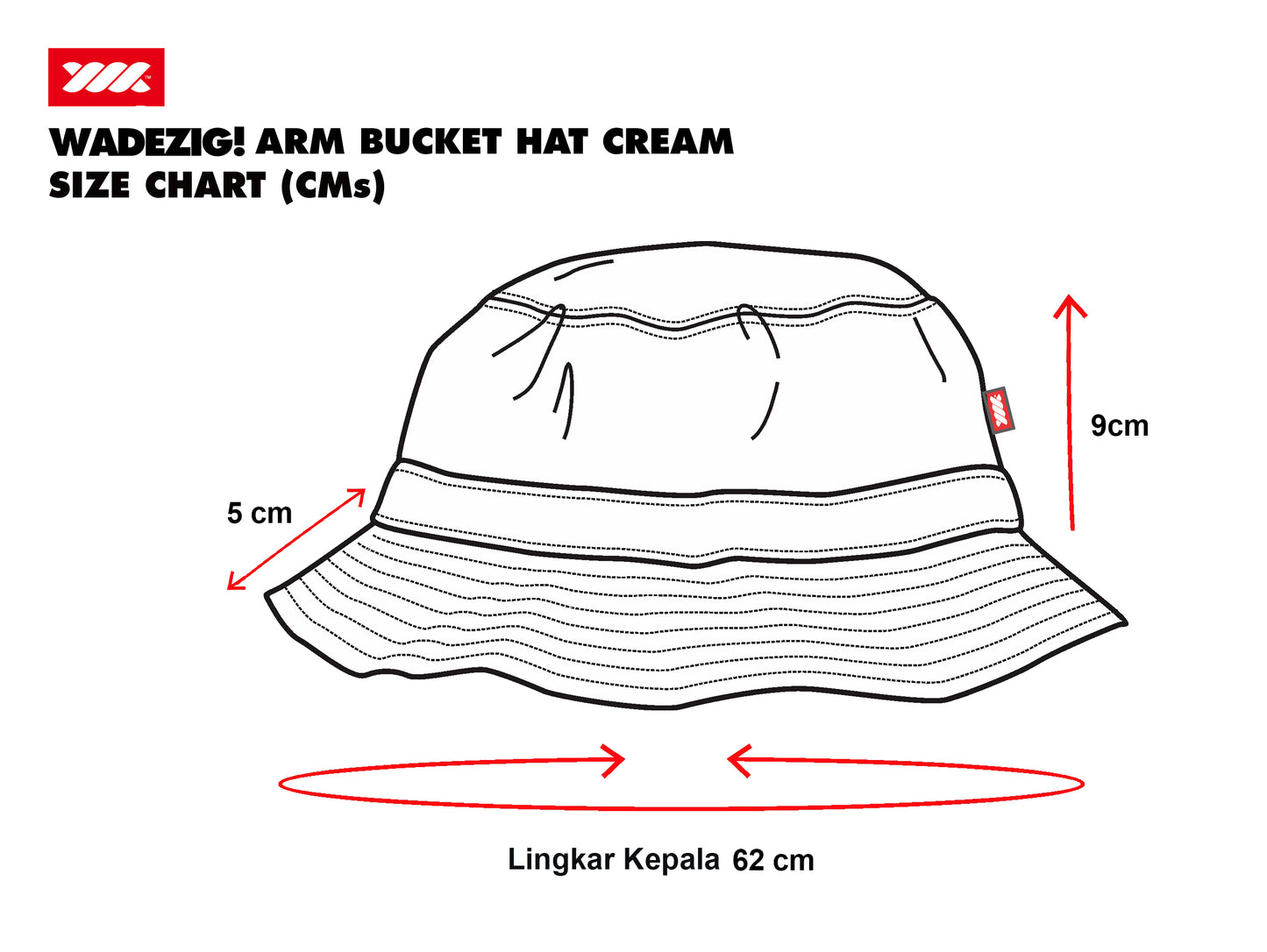 WADEZIG! HEADWEAR - ARM BUCKET HAT