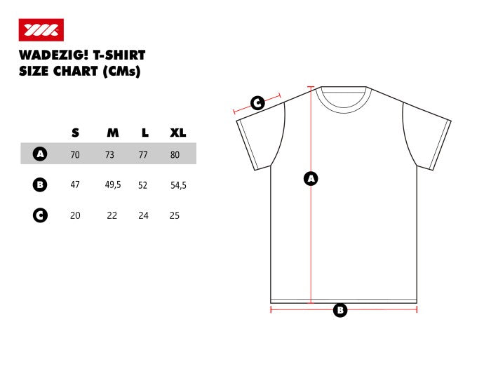 WADEZIG! T-SHIRT - CARDBOARD BLACK