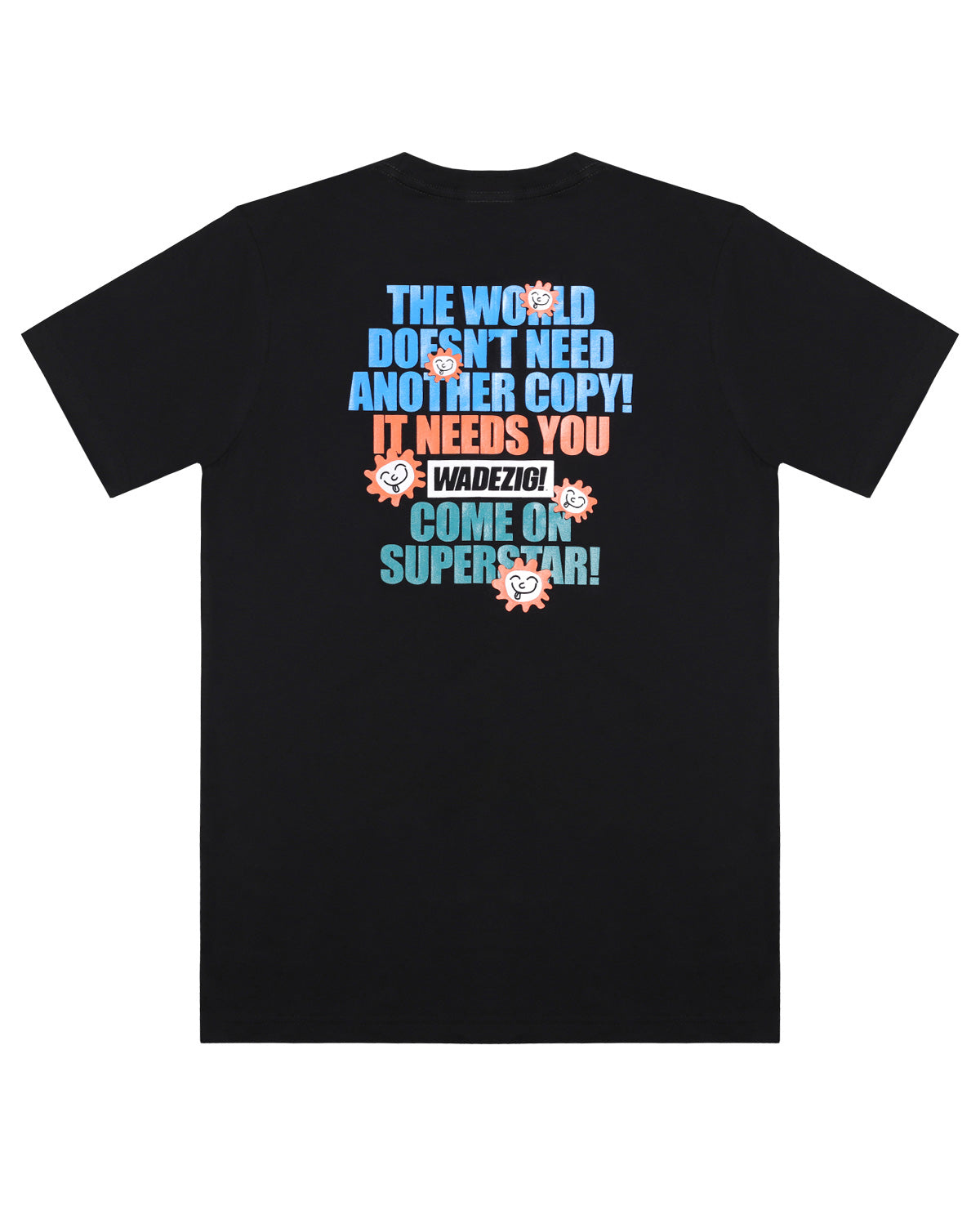 WADEZIG! T-SHIRT - COME PLAY BLACK