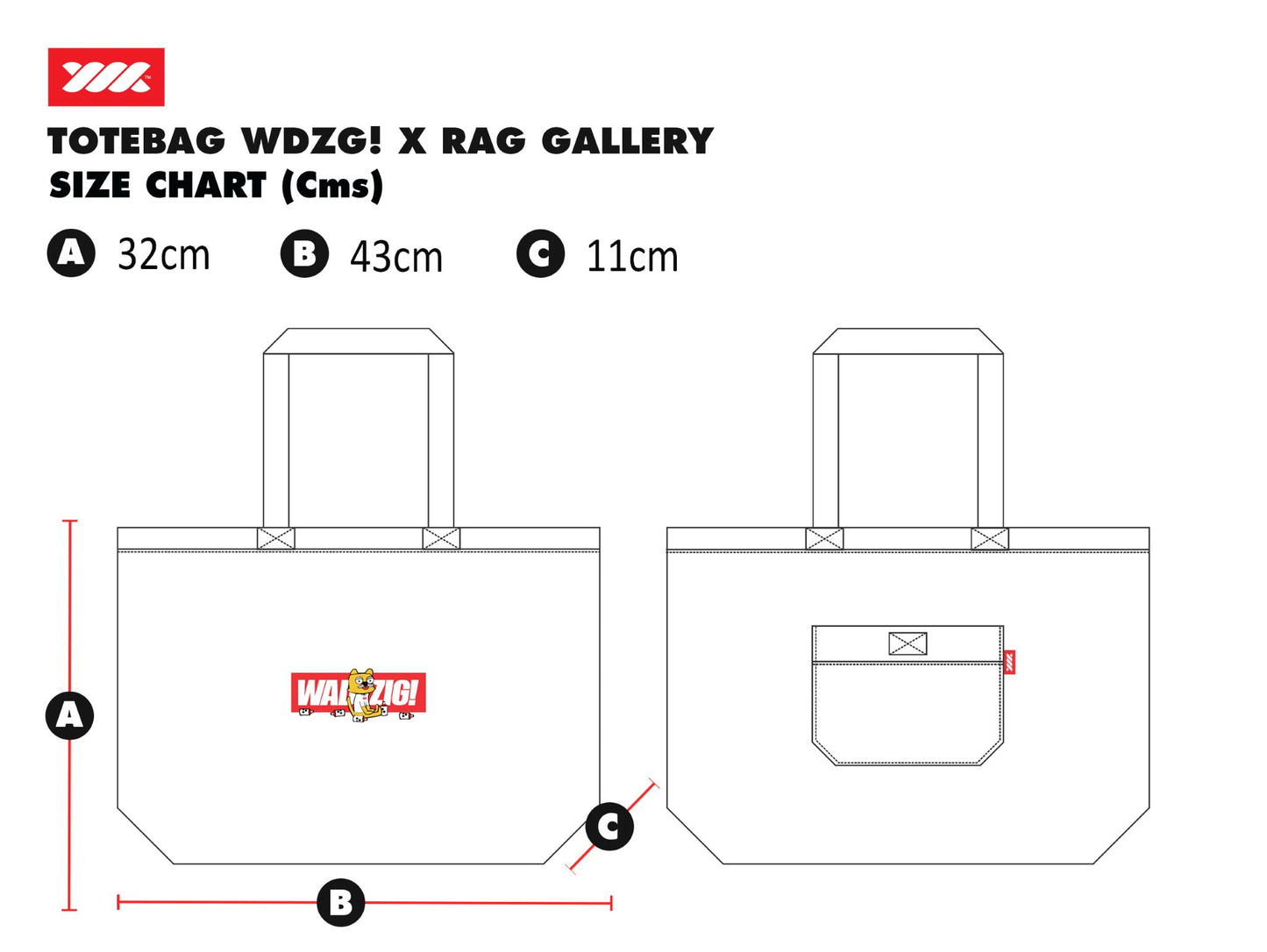 WADEZIG! BAG - GRAFFITI TOTEBAG