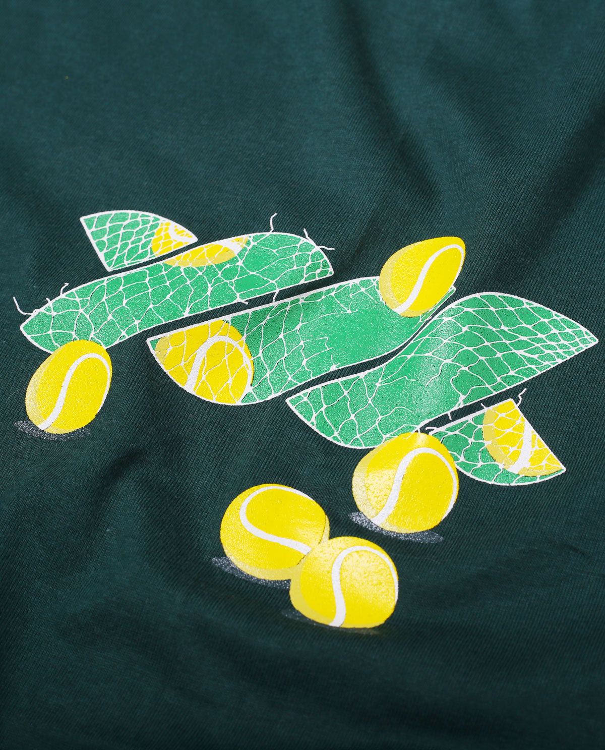 WADEZIG! T-SHIRT - TENNIS TWISTY GREEN