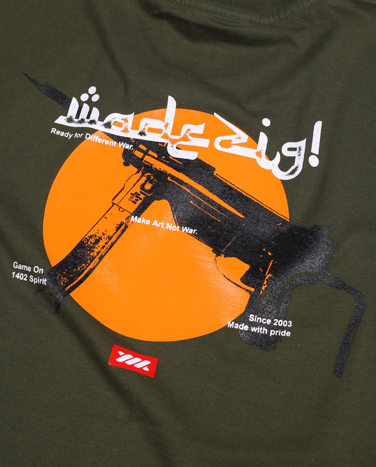 WADEZIG! T-SHIRT - DIFFERENT WAR ARMY GREEN