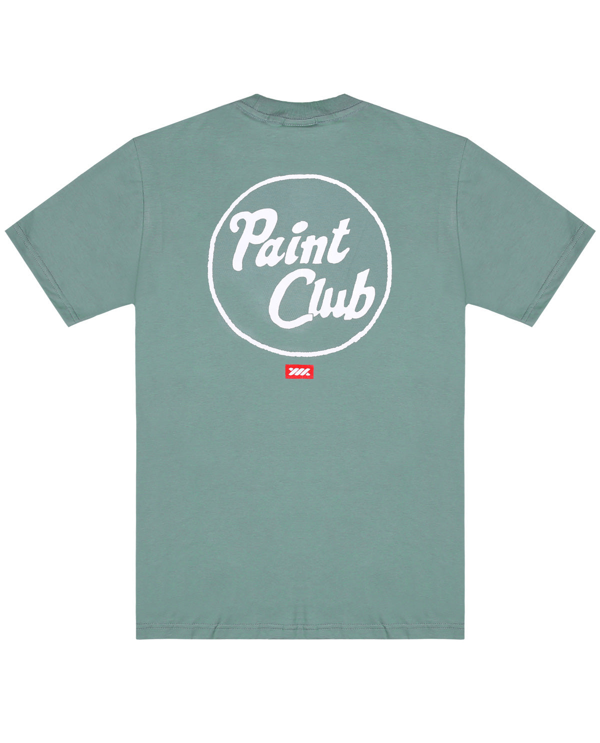 WADEZIG! T-SHIRT - PAINT CLUB MINERAL GREEN