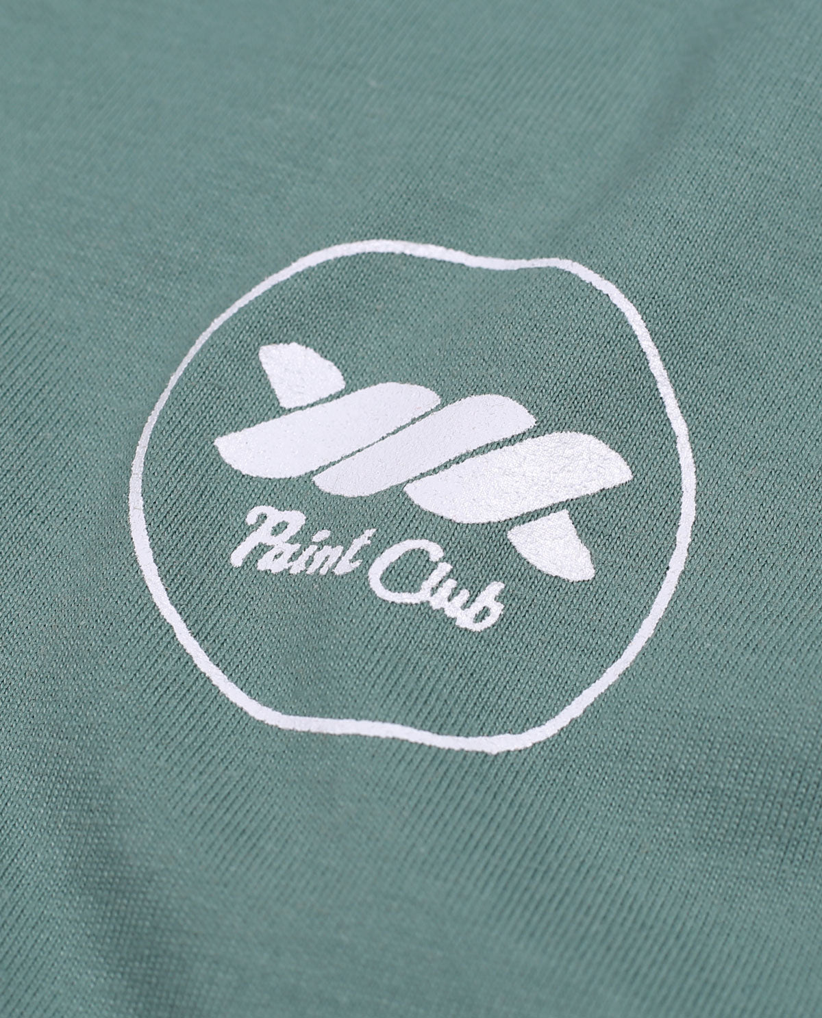 WADEZIG! T-SHIRT - PAINT CLUB MINERAL GREEN