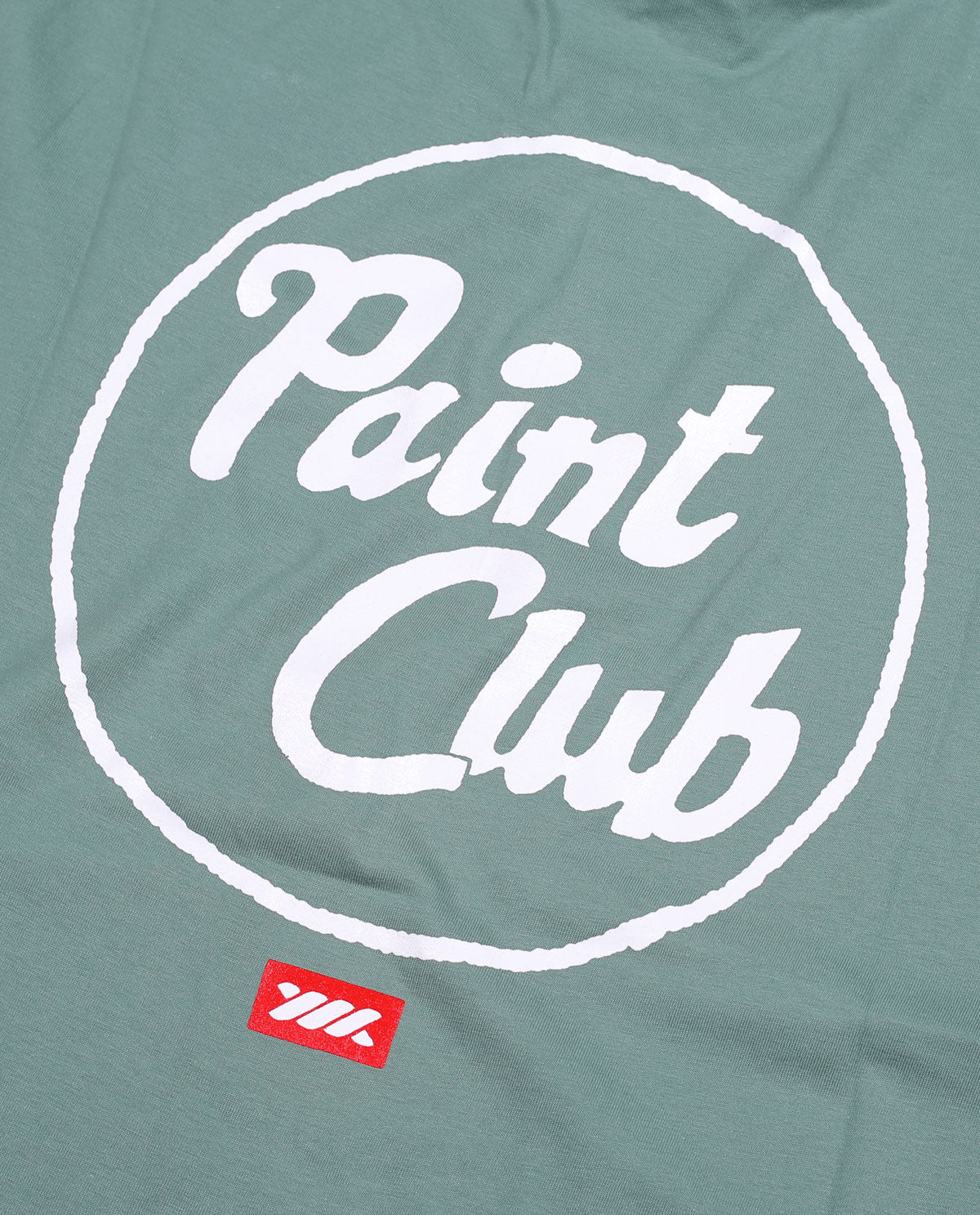 WADEZIG! T-SHIRT - PAINT CLUB MINERAL GREEN