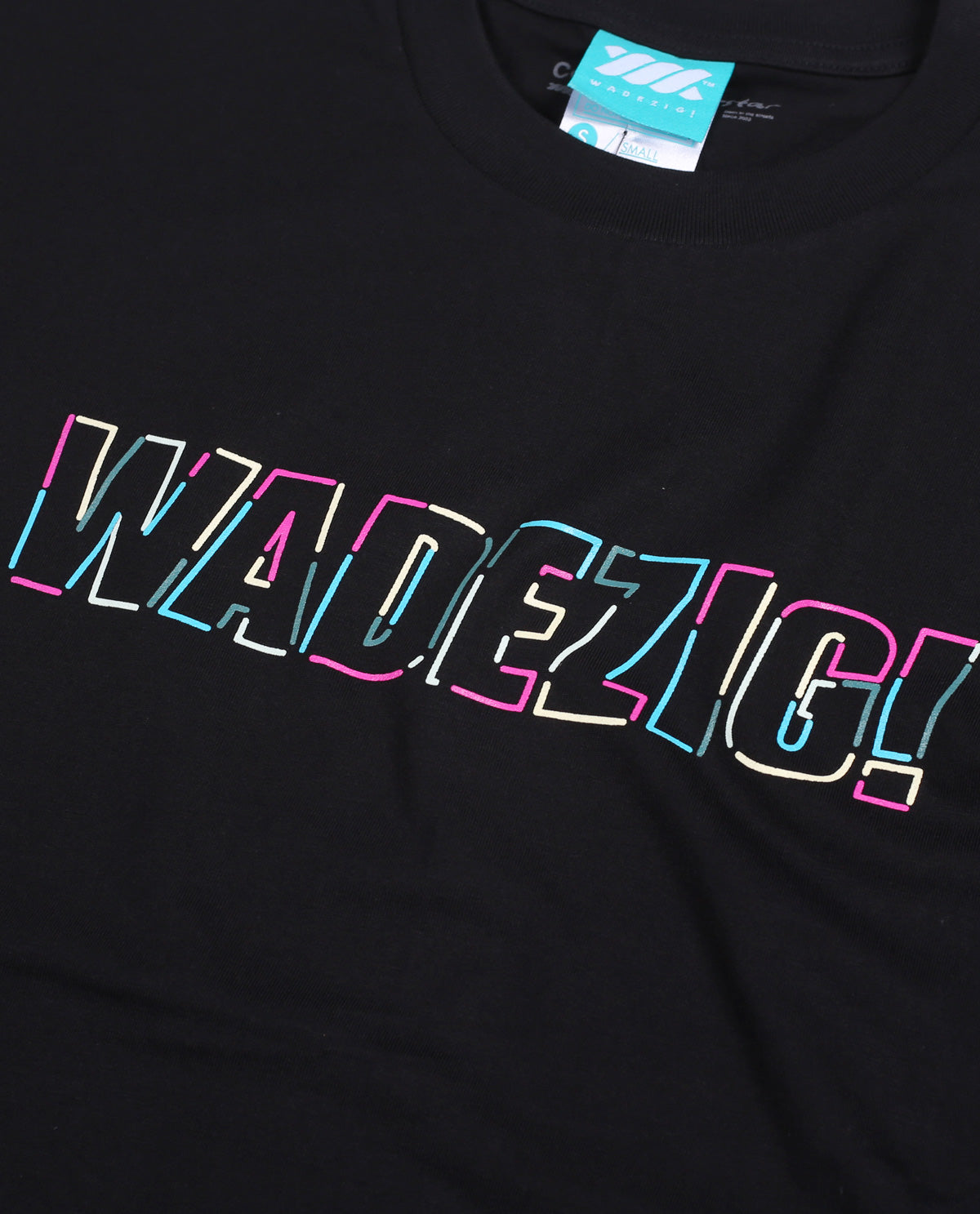 WADEZIG! T-SHIRT - LINE ART BLACK