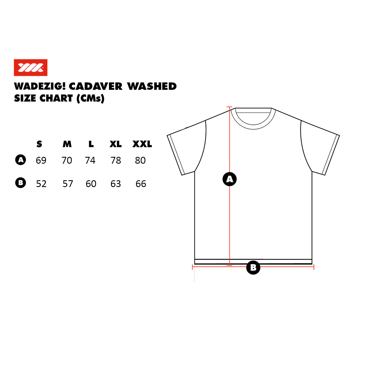 WADEZIG! T-SHIRTS - CADAVER WASHED