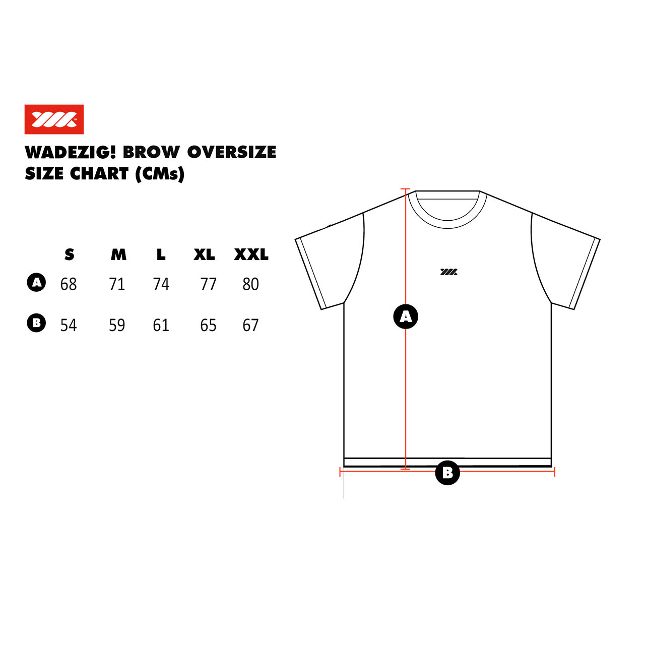 WADEZIG! T-SHIRTS - ROUGH BLACK BOXY