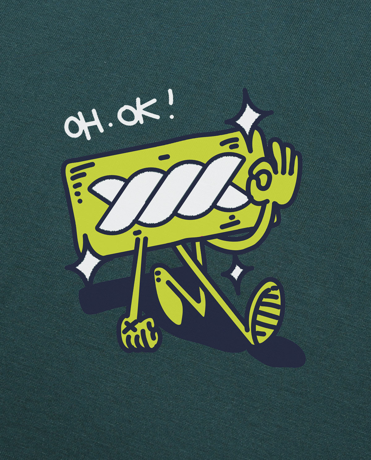 WADEZIG! T-SHIRT - OH OK GREEN