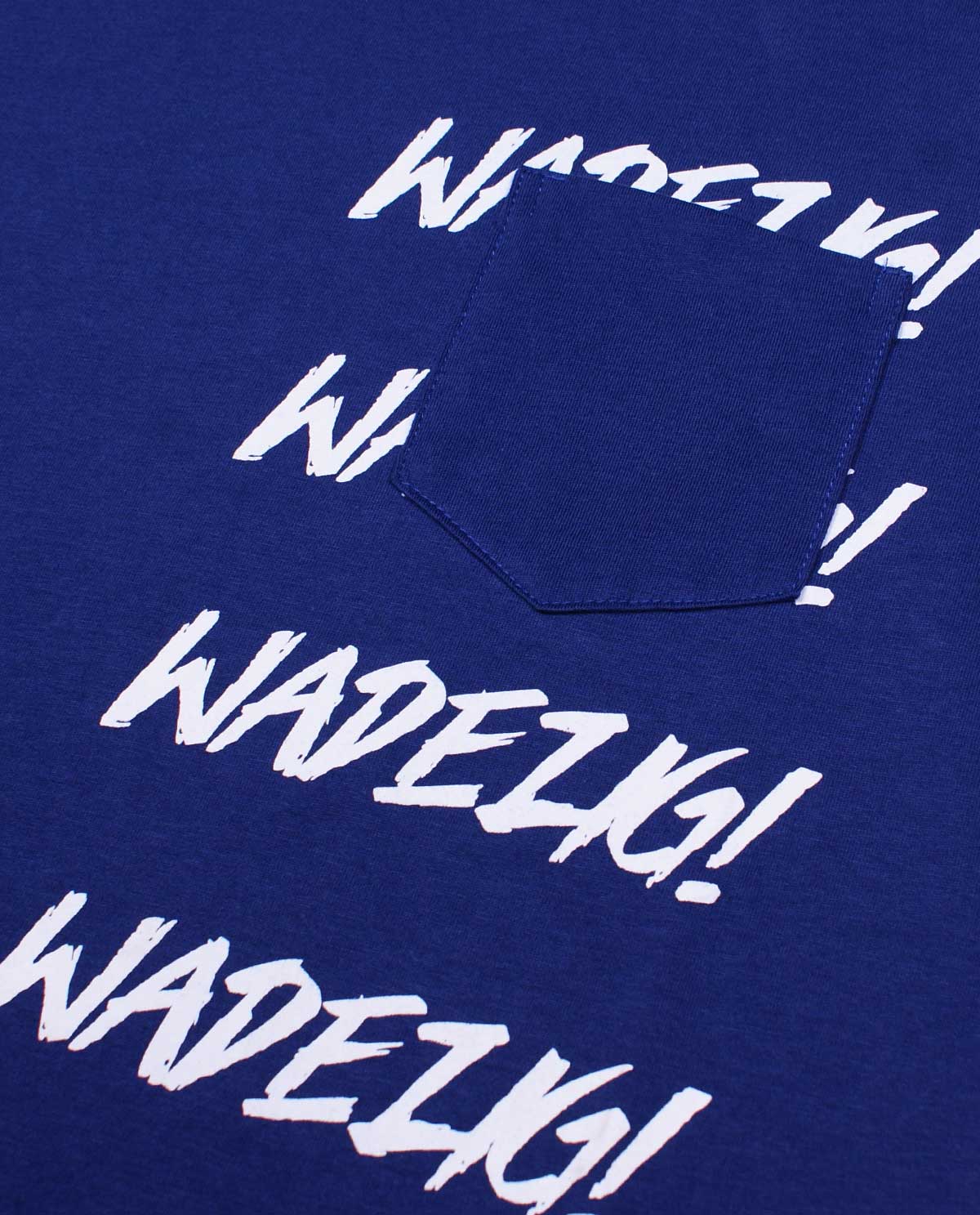 WADEZIG! T-SHIRT - FLOPPY POCKET LS NAVY