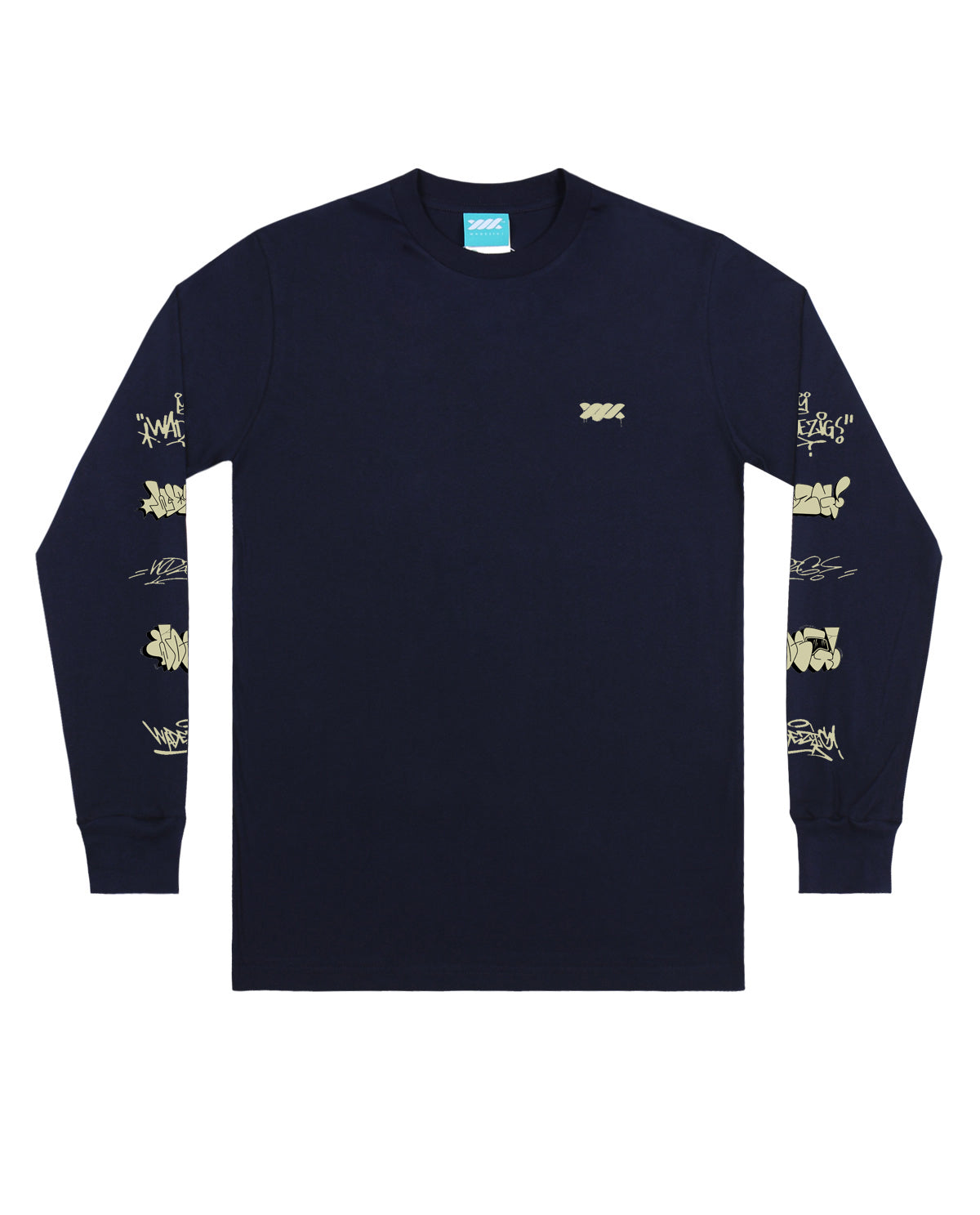 WADEZIG! T-SHIRT - STREET LS NAVY LONGSLEEVE