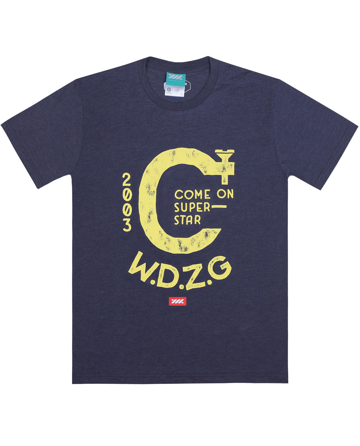 WADEZIG! T-SHIRT - THE CLAMP NAVY TEES