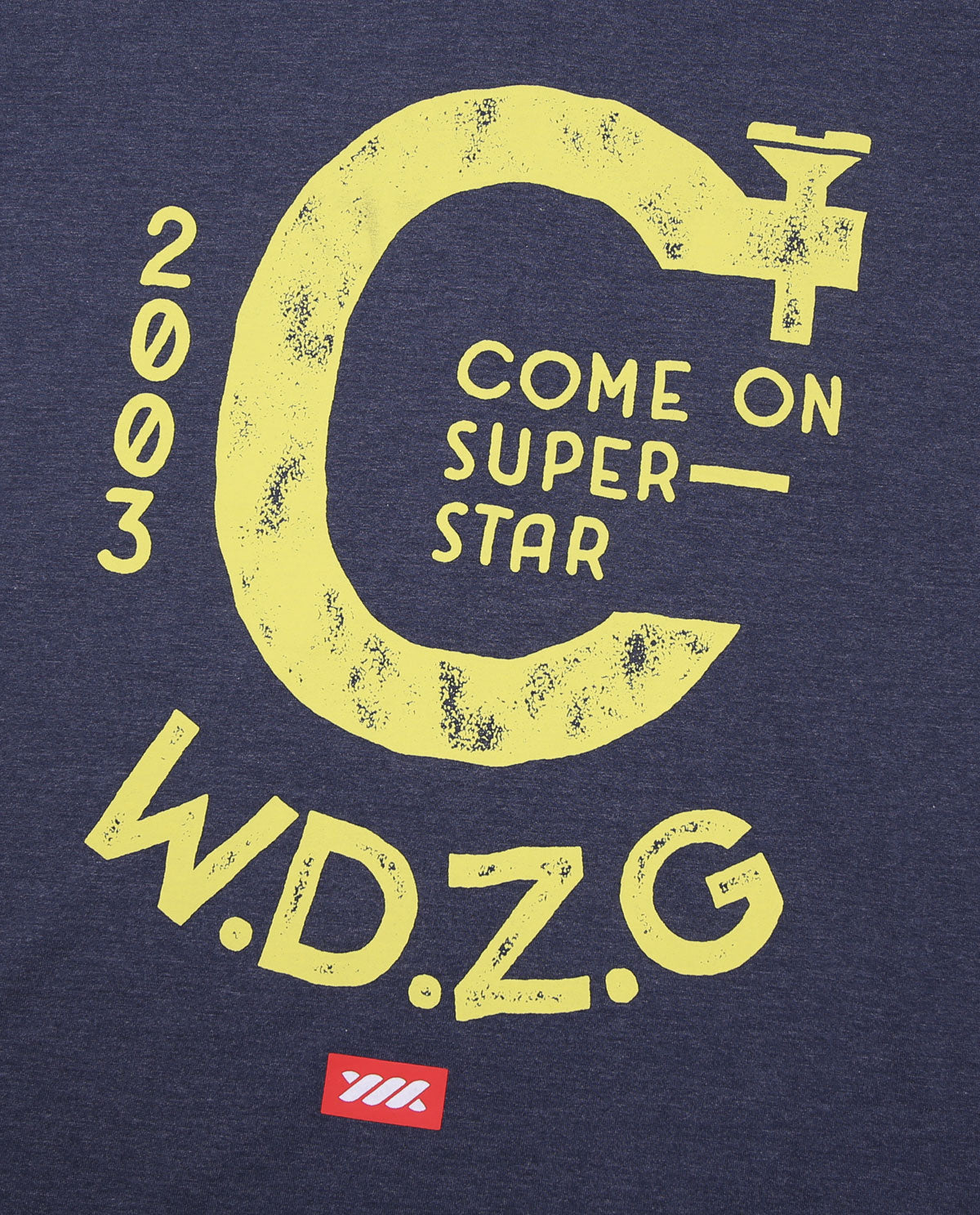 WADEZIG! T-SHIRT - THE CLAMP NAVY TEES