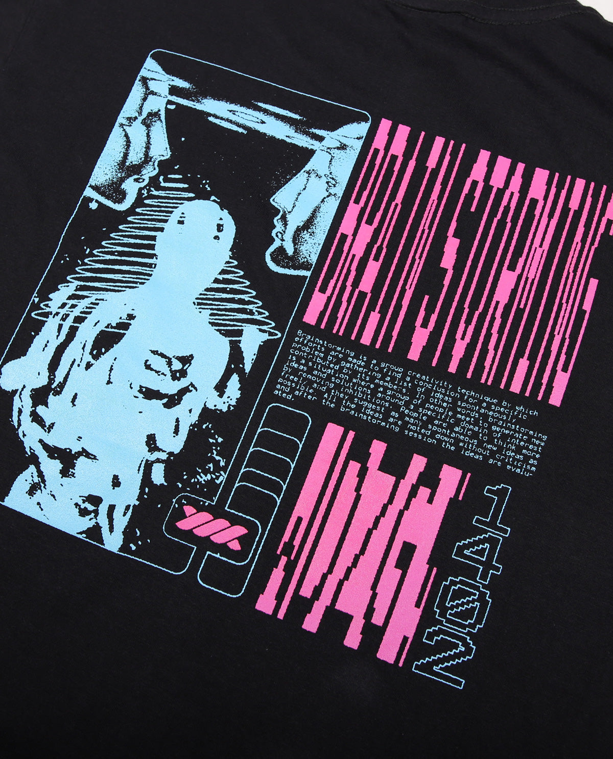 WADEZIG! T-SHIRT - BRAINSTORMING BLACK