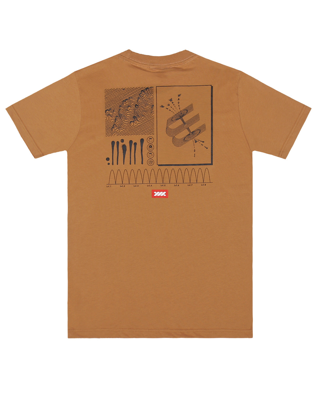 WADEZIG! T-SHIRT - PRESSURE ALMOND BROWN