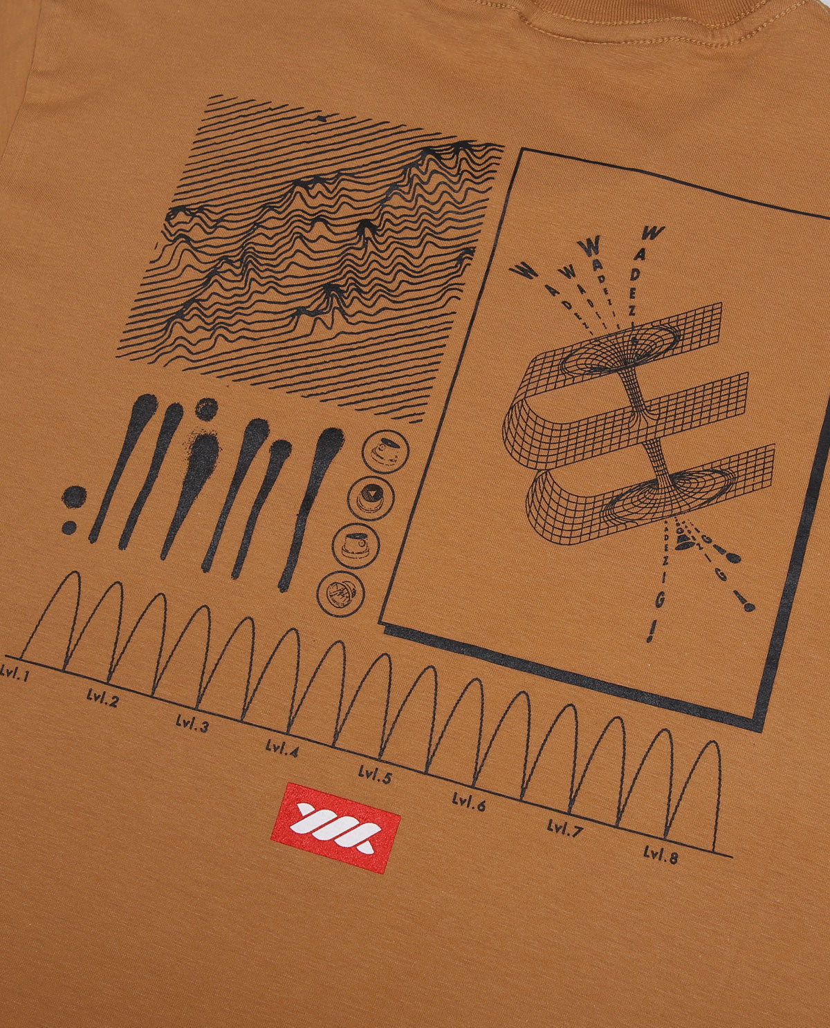 WADEZIG! T-SHIRT - PRESSURE ALMOND BROWN