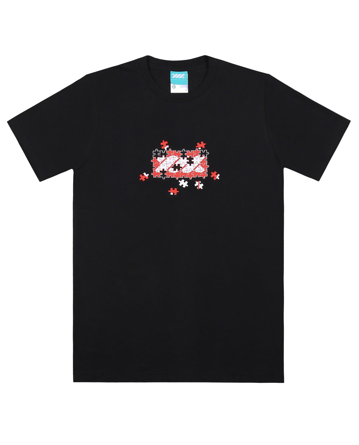 WADEZIG! T-SHIRT - PUZZLE TWISTY BLACK