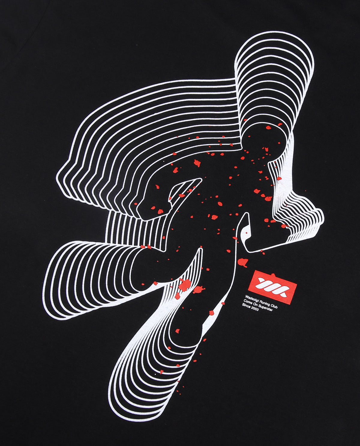 WADEZIG! T-SHIRT - RUN BLACK