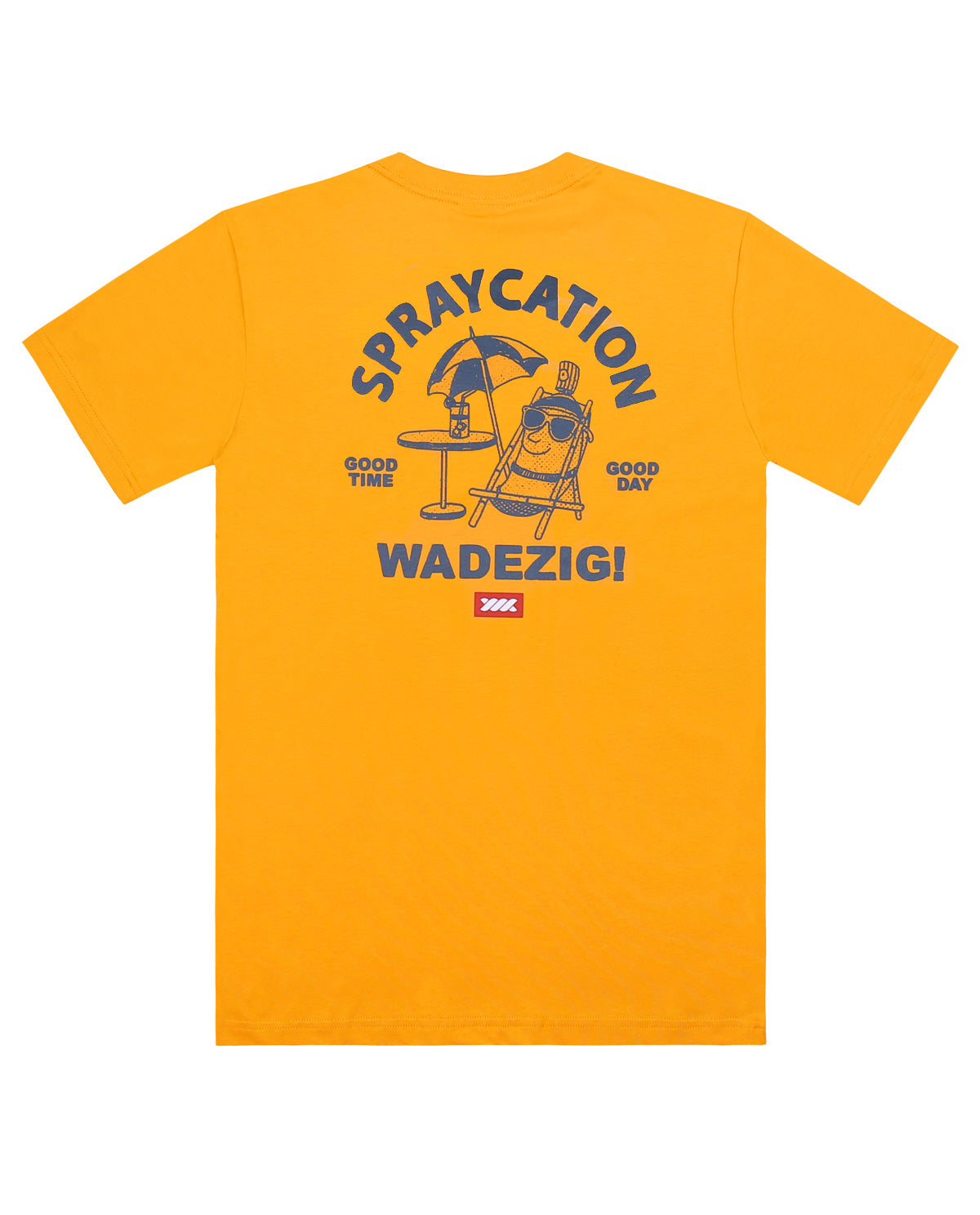 WADEZIG! T-SHIRT - SPRAYCATION MUSTARD YELLOW