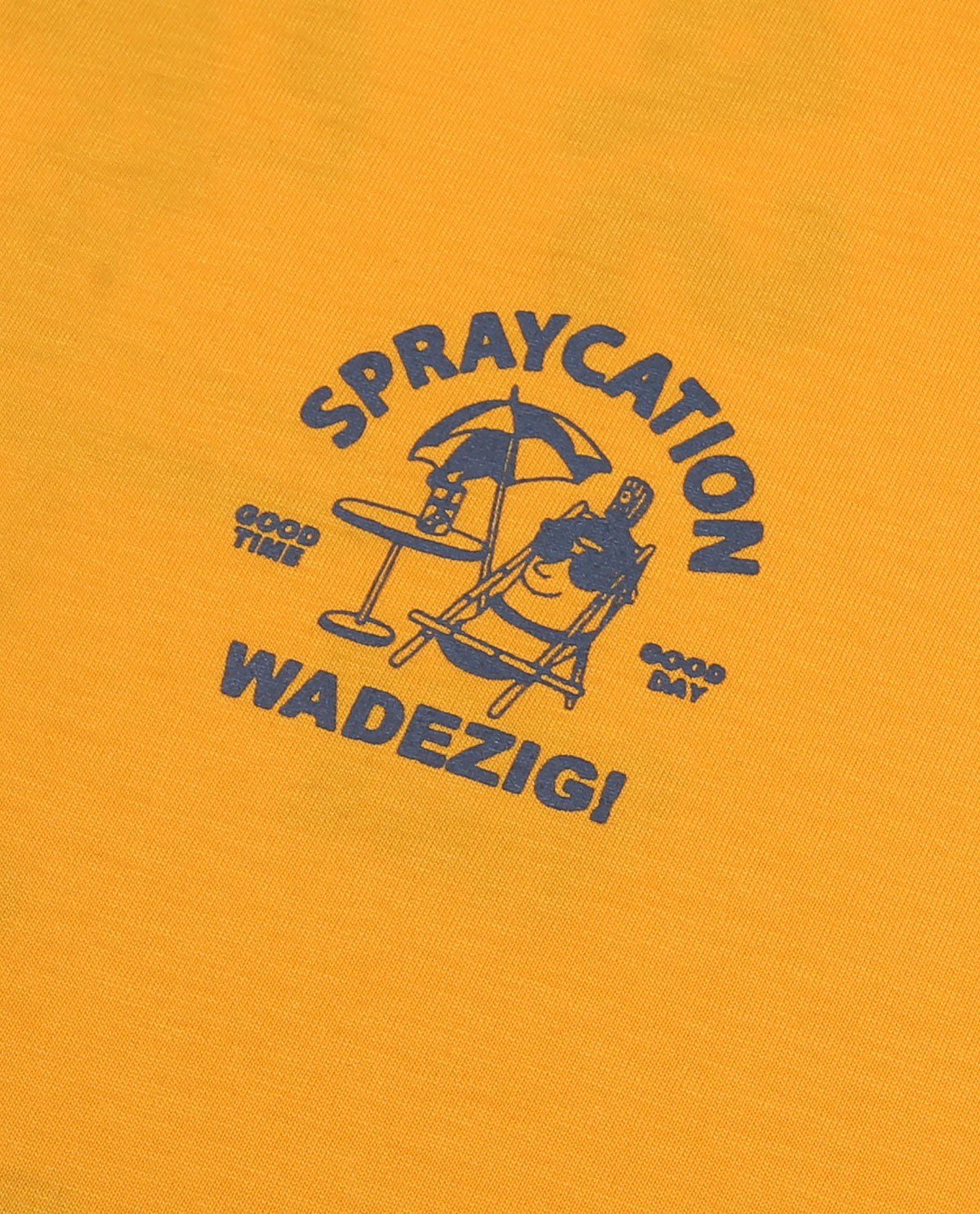 WADEZIG! T-SHIRT - SPRAYCATION MUSTARD YELLOW
