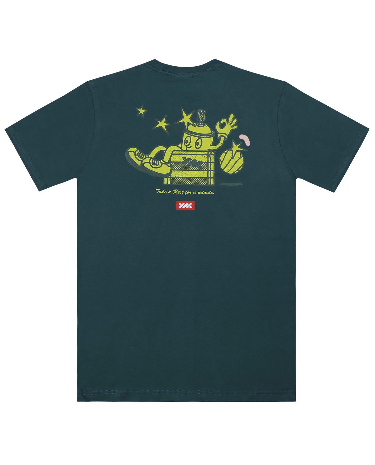 WADEZIG! T-SHIRT - TAKE A REST GREEN
