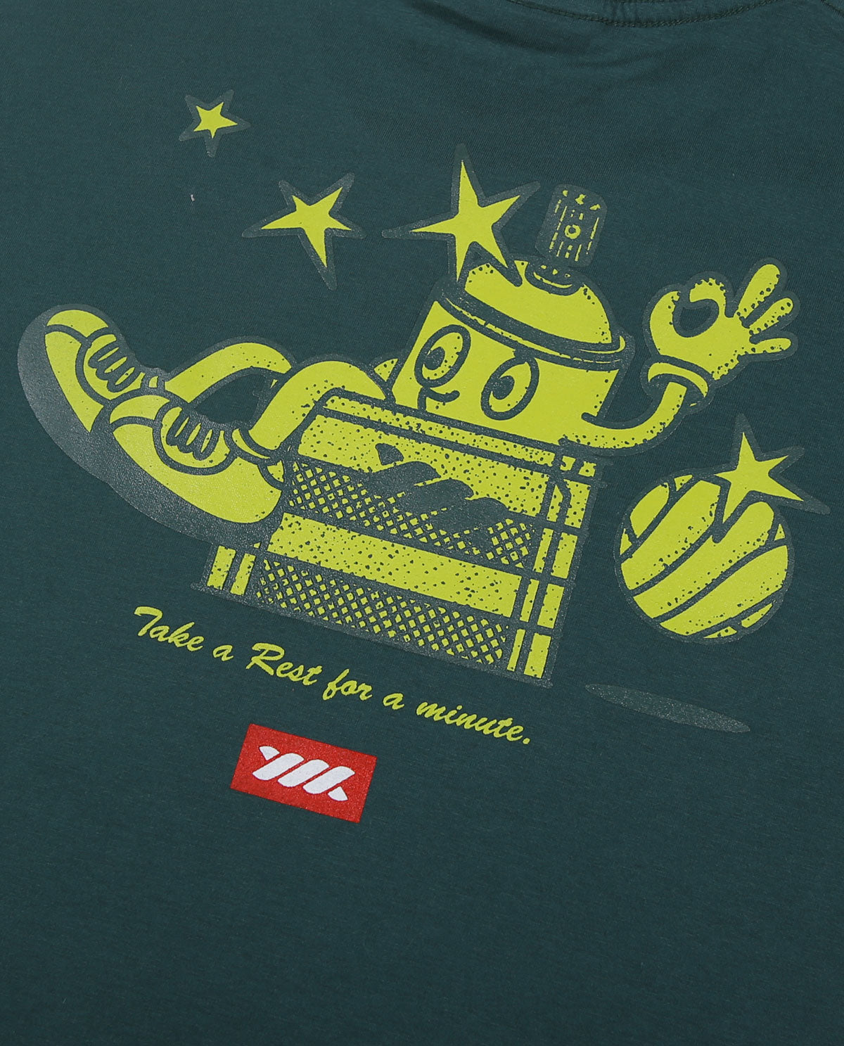 WADEZIG! T-SHIRT - TAKE A REST GREEN
