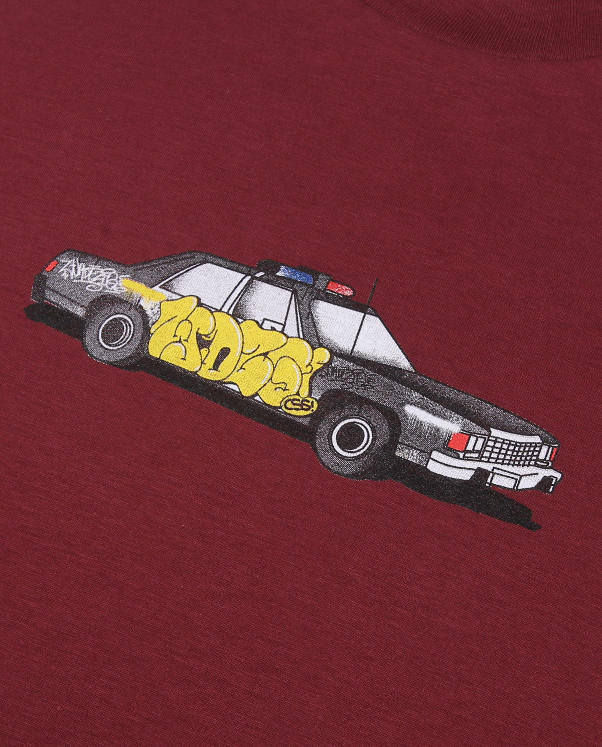 WADEZIG! T-SHIRT - THE CAR BURGUNDY