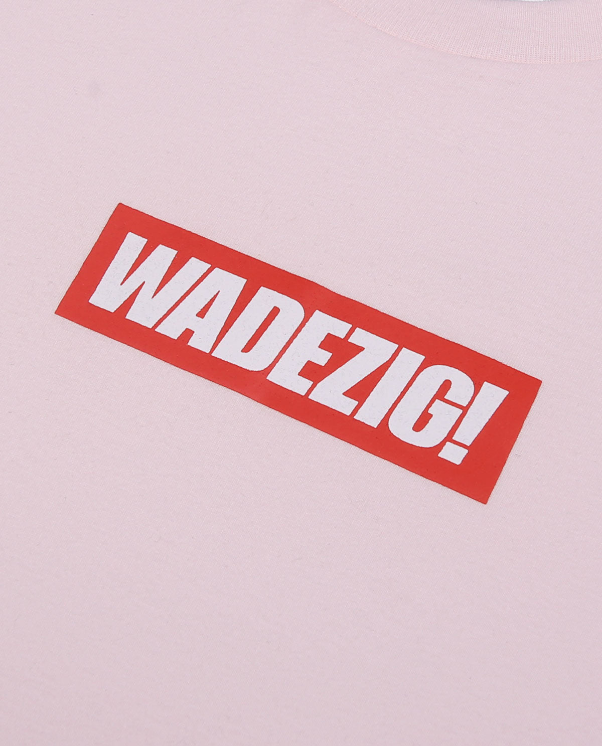 WADEZIG! T-SHIRT - REDBOX BABY PEACH