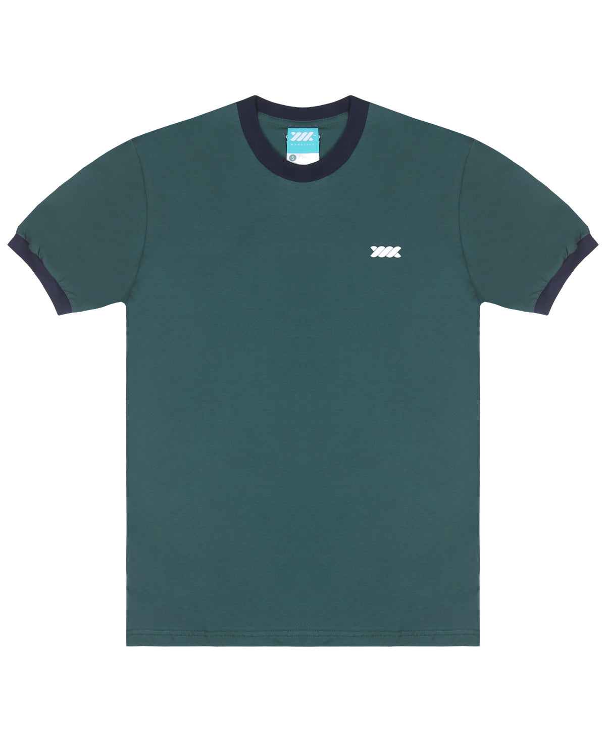 WADEZIG! T-SHIRT - 2TONE GREEN NAVY
