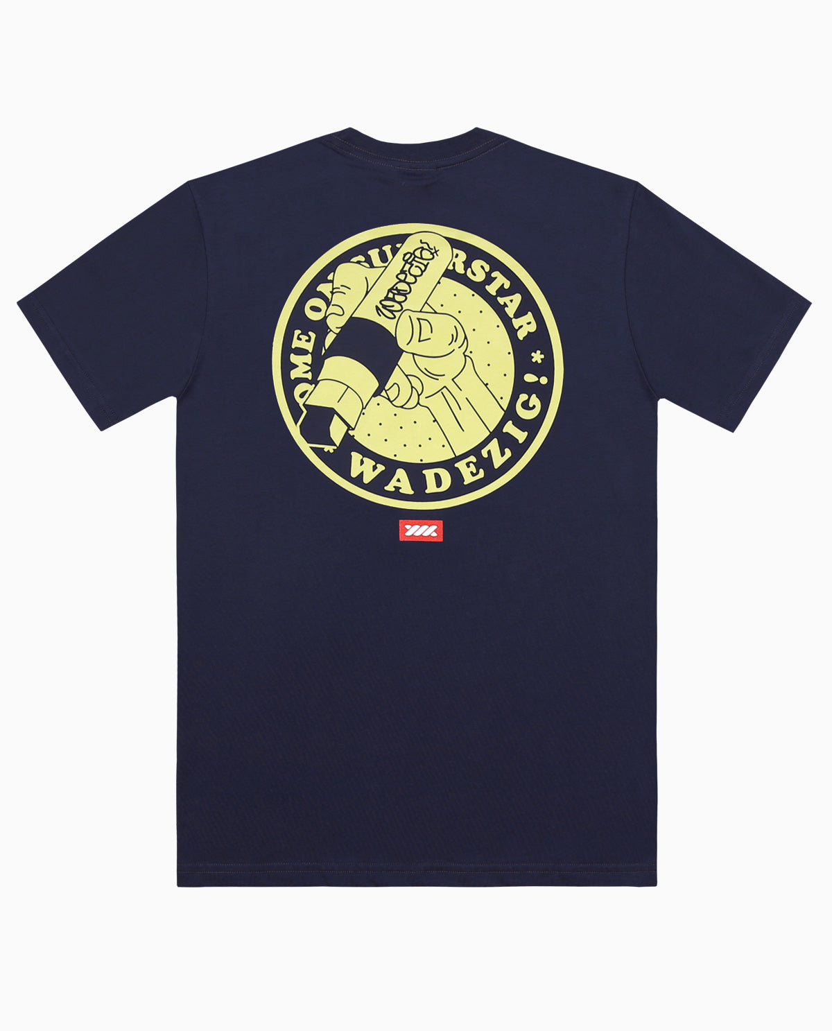 WADEZIG! T-SHIRT - POWER MARKER NAVY