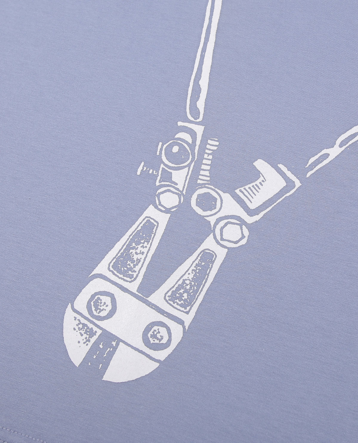 WADEZIG! T-SHIRT - CUTTER BOLT DUSTY BLUE