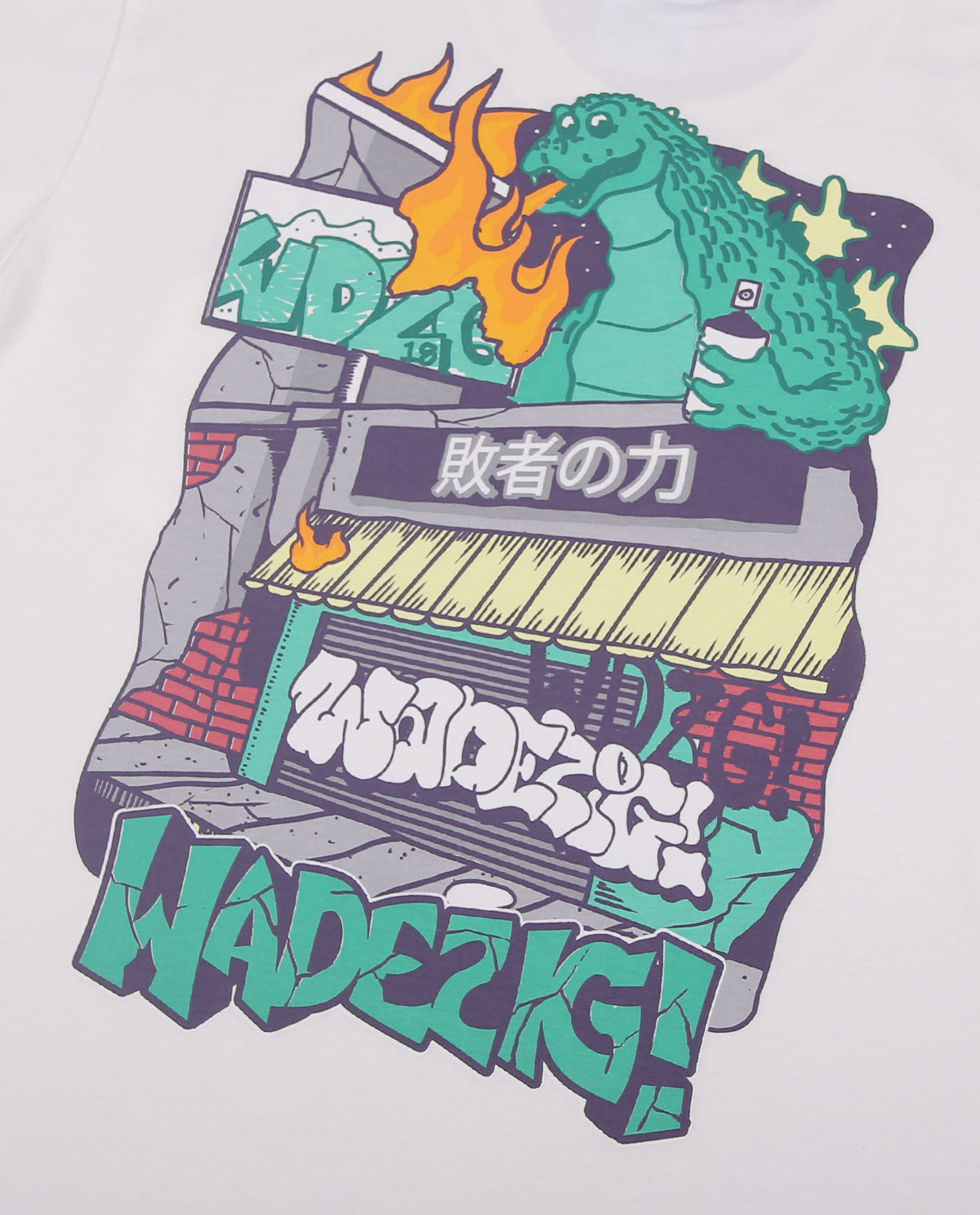 WADEZIG! T-SHIRT - KAIJU BW