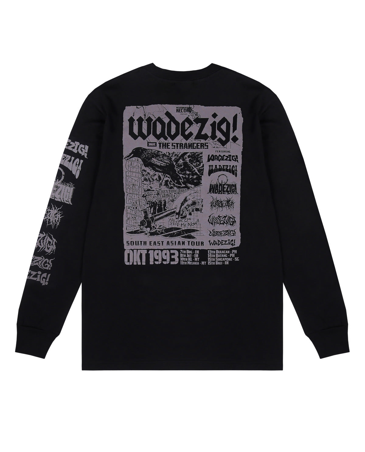 WADEZIG! T-SHIRT - PUBLISH LS BLACK