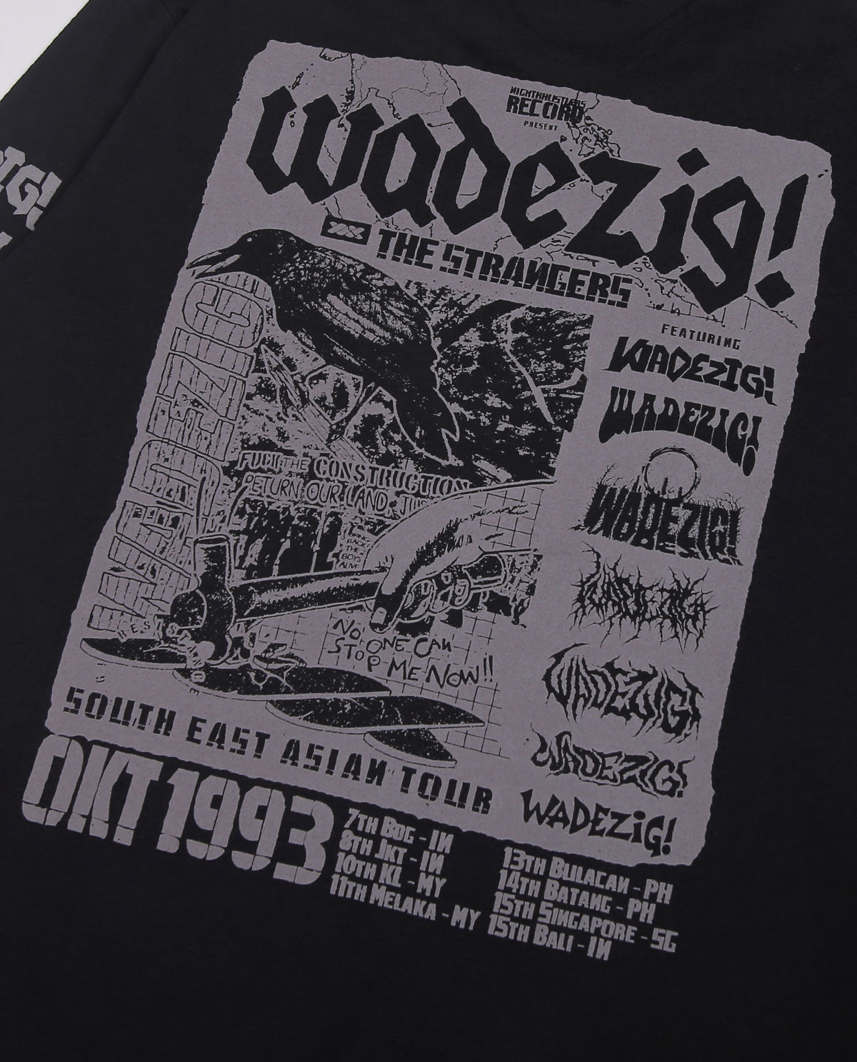 WADEZIG! T-SHIRT - PUBLISH LS BLACK