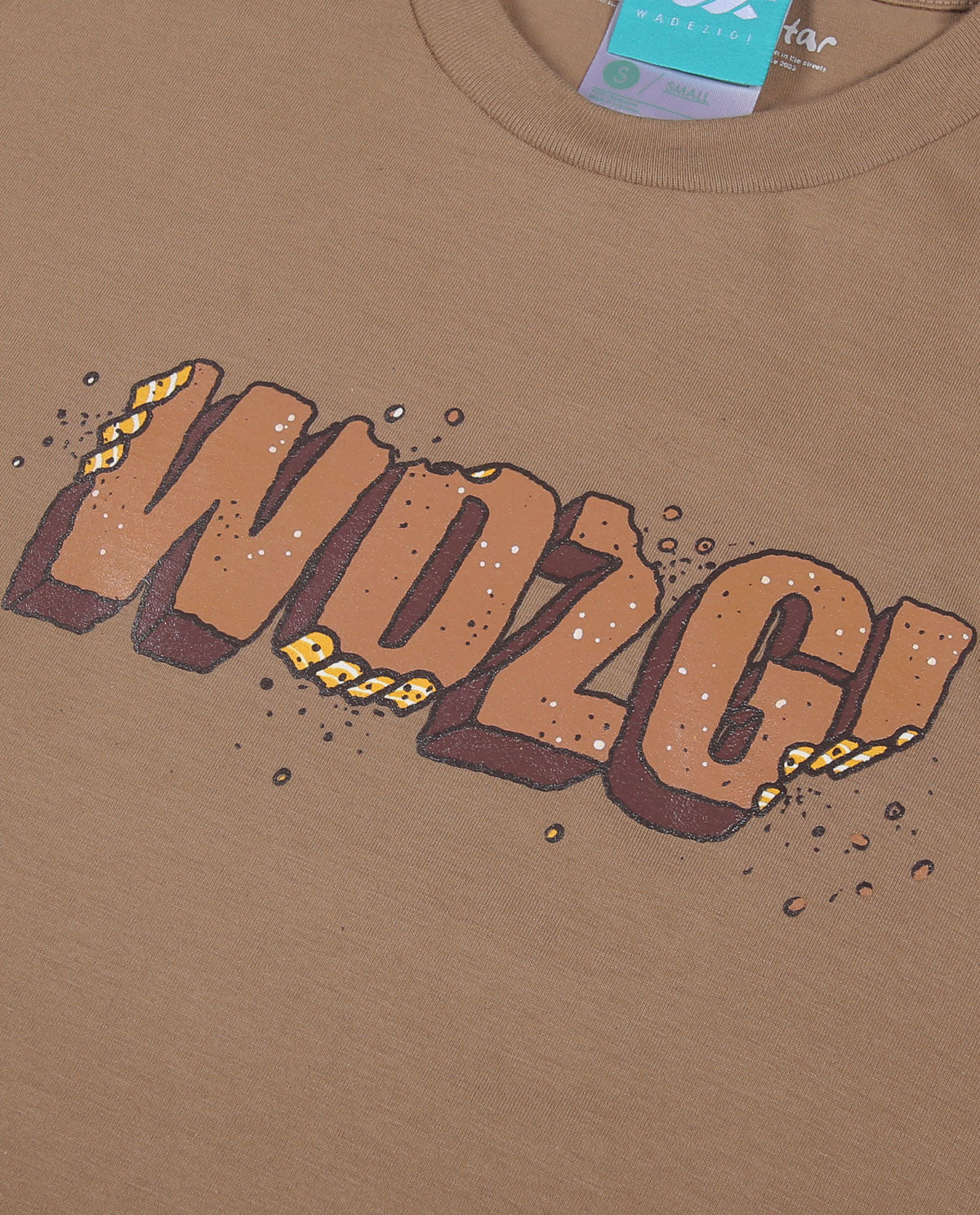 WADEZIG! T-SHIRT - WAFER MILK BROWN