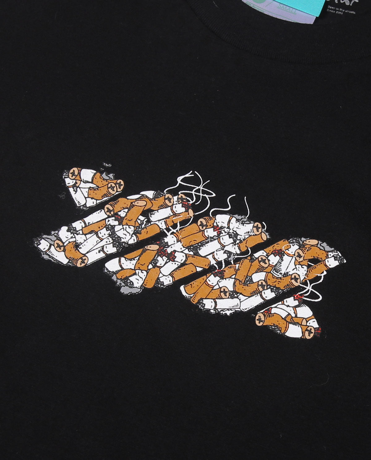 WADEZIG! T-SHIRT - NO SMOKE BLACK