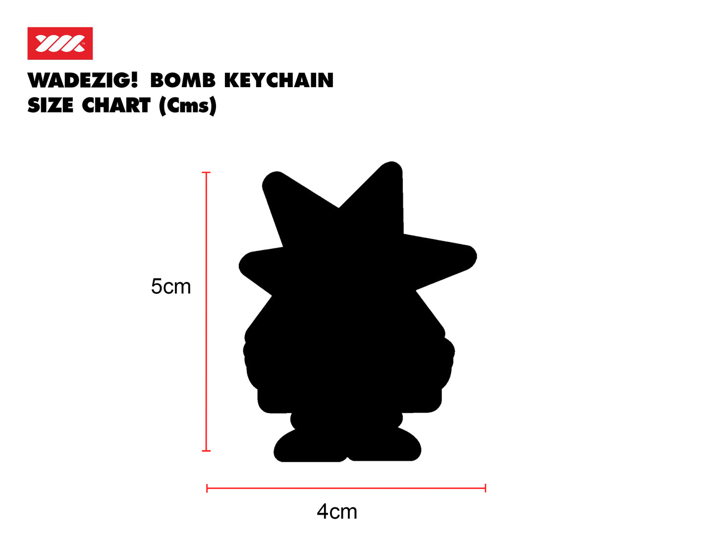 WADEZIG! ACCESORIES - BOMB ACRYLIC KEYCHAIN