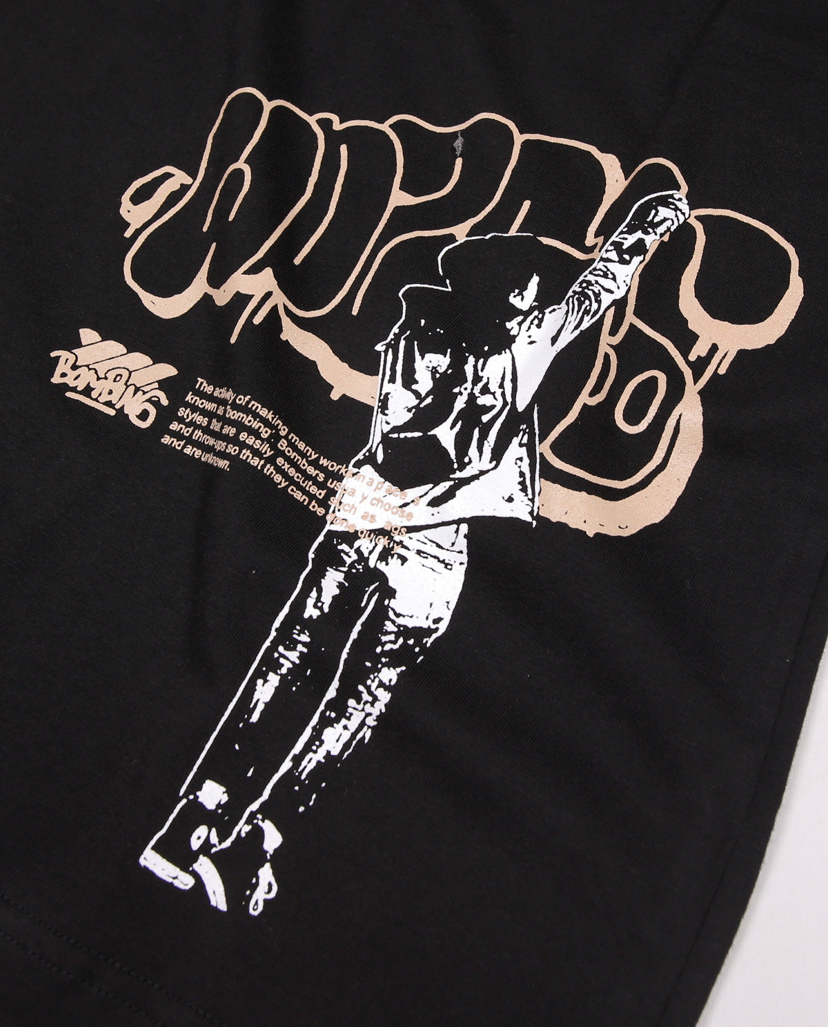 WADEZIG! T-SHIRT - THROWIE BLACK #2