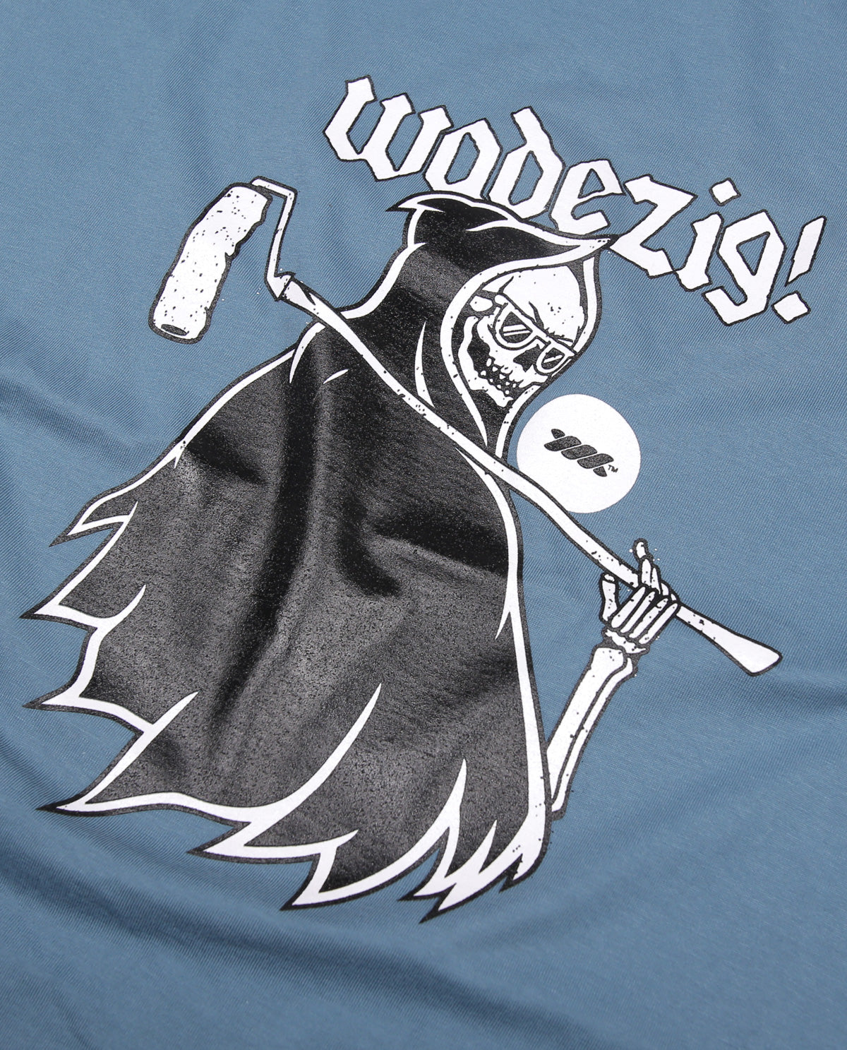 WADEZIG! T-SHIRT - GOODSKULL MINERAL BLUE