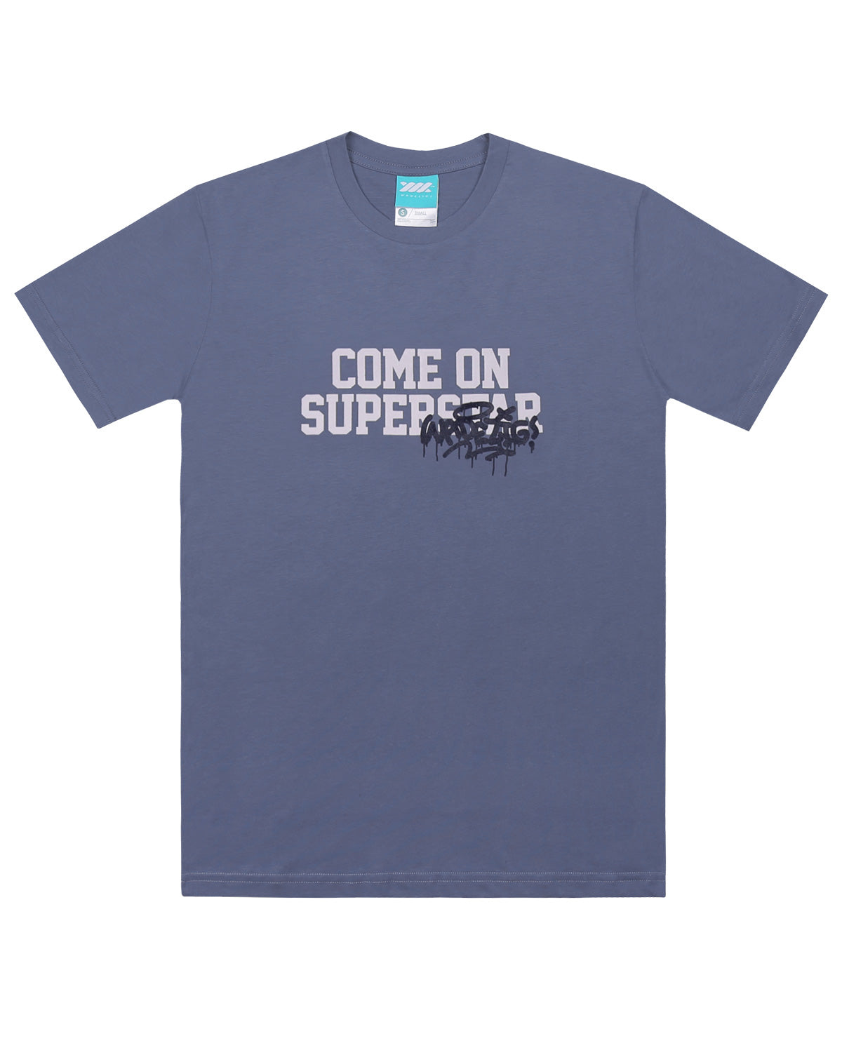 WADEZIG! T-SHIRT - BUFF DUSTY BLUE