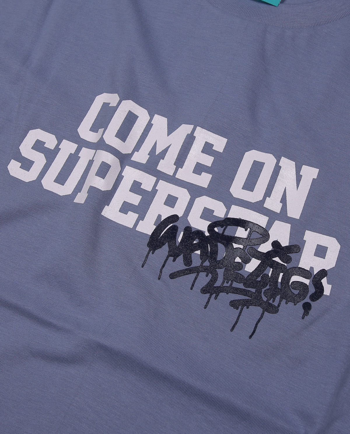 WADEZIG! T-SHIRT - BUFF DUSTY BLUE