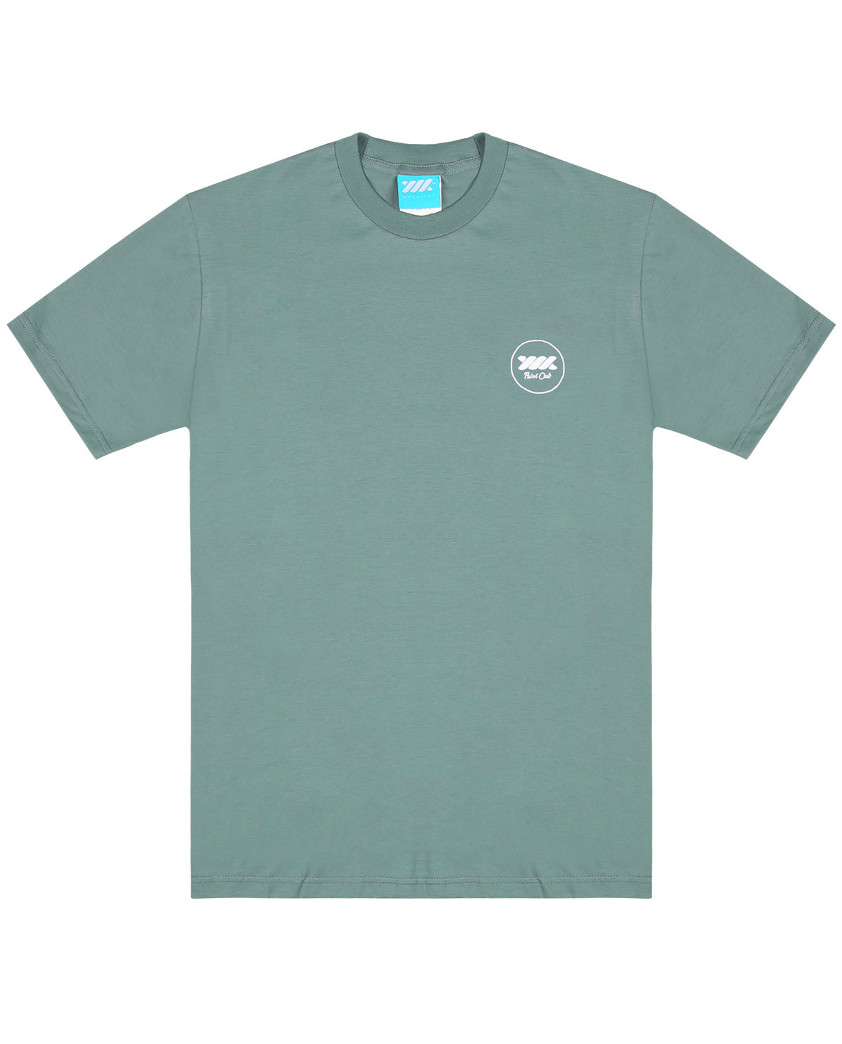 WADEZIG! T-SHIRT - PAINT CLUB MINERAL GREEN