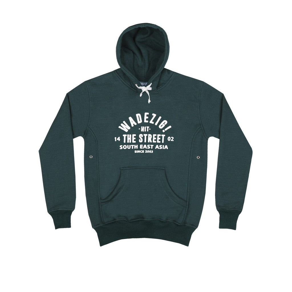 WADEZIG! SWEATER - THE STREETS PULLOVER HOODIE GREEN