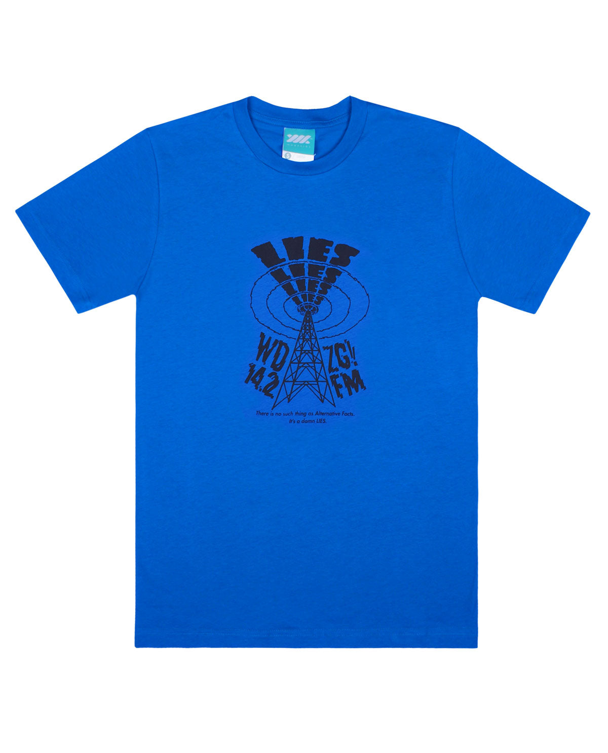 WADEZIG! T-SHIRT - BROADCAST BLUE