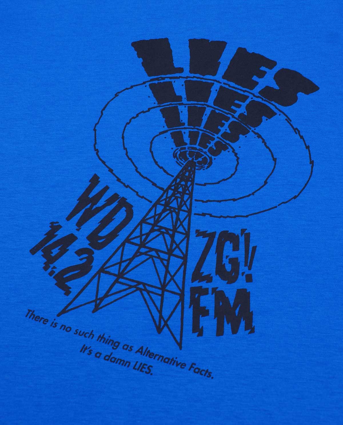 WADEZIG! T-SHIRT - BROADCAST BLUE