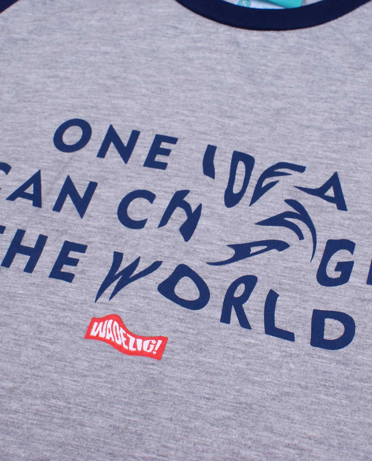WADEZIG! T-SHIRT - CHANGE RAGLAN NAVYBLUE