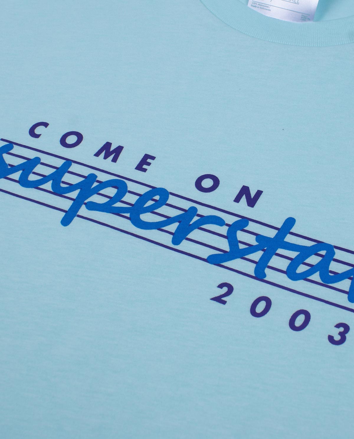 WADEZIG! T-SHIRT - BASIC TEE LITE BLUE