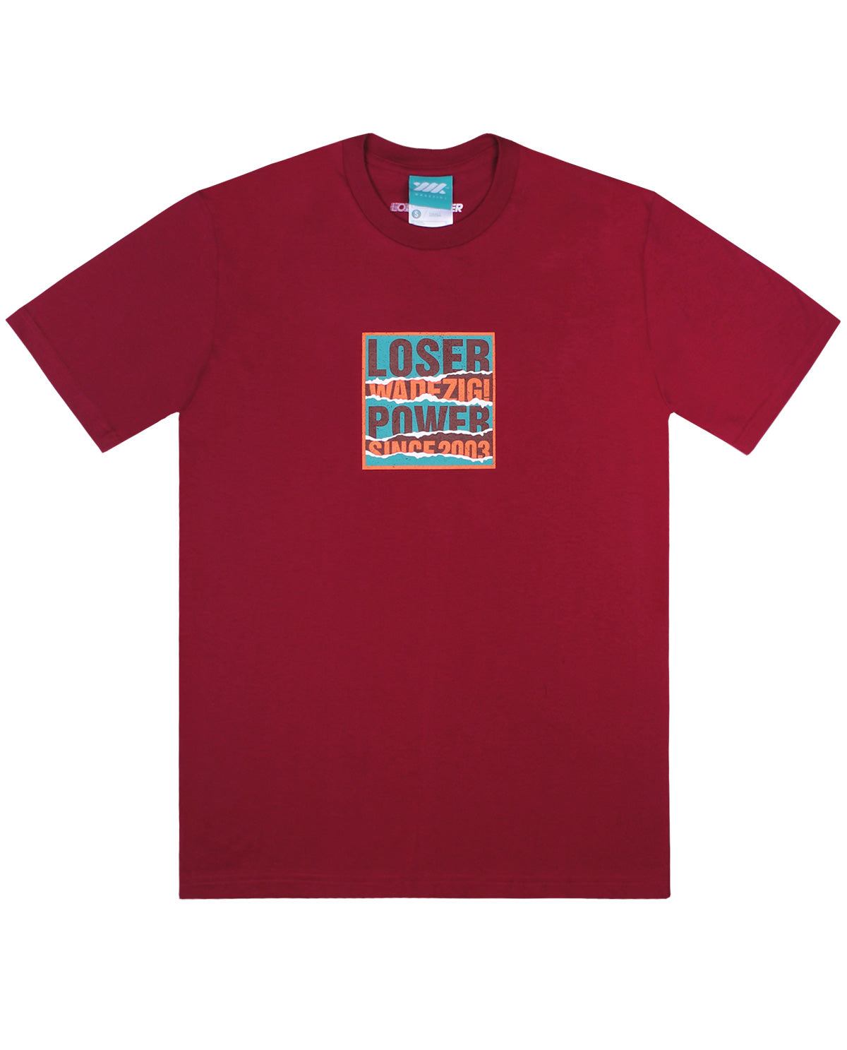 Wadezig! T-Shirt - Split Tee Maroon