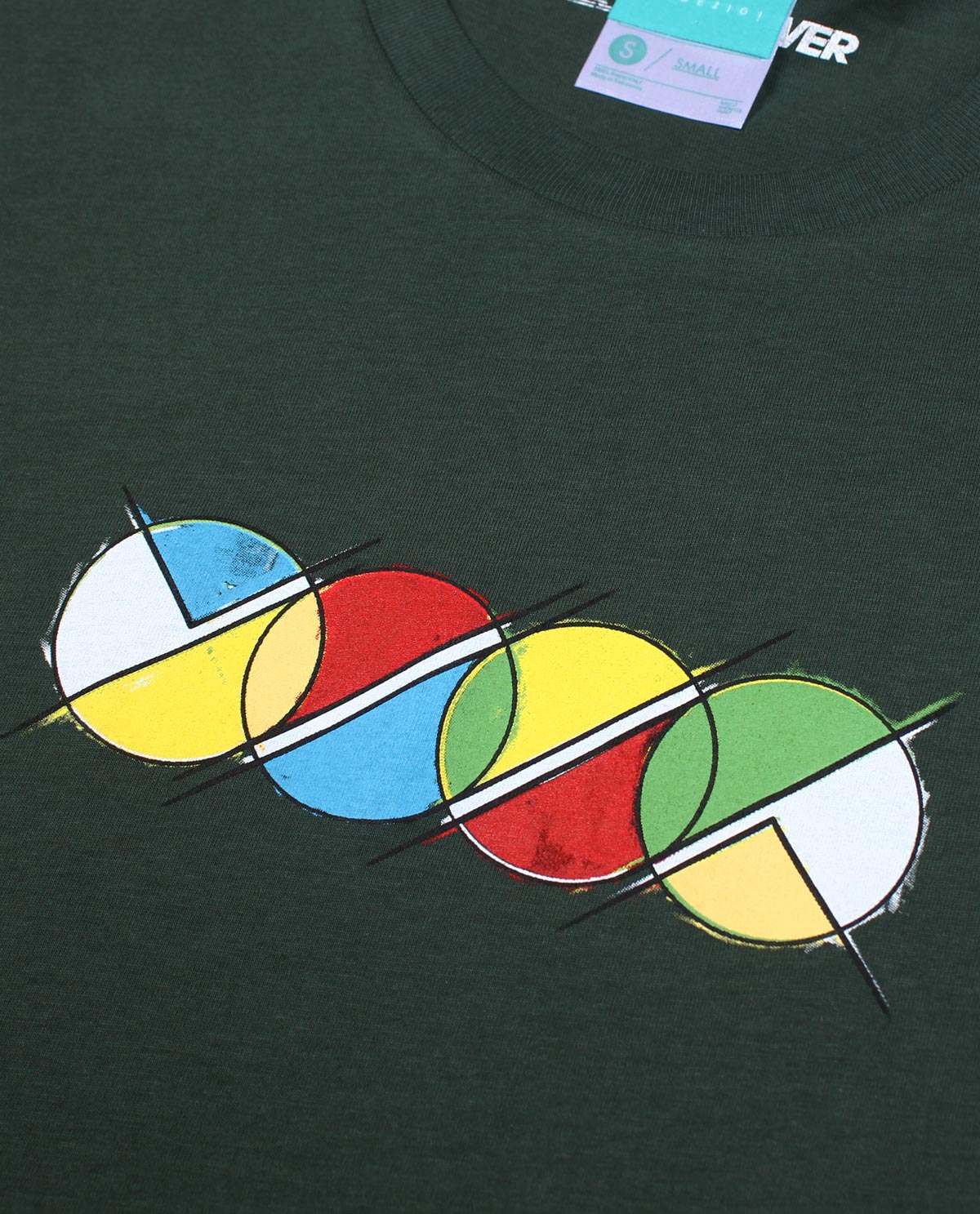 Wadezig! T-Shirt - Technicolor Tee Green
