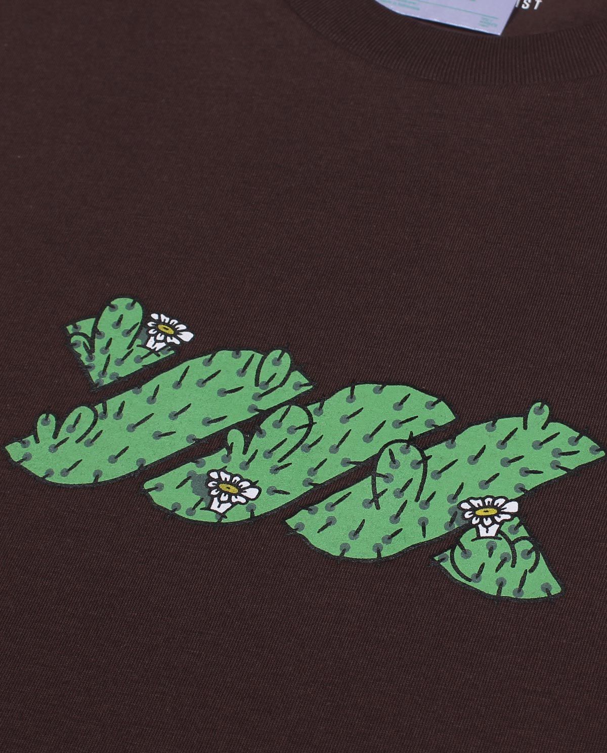 WADEZIG! T-SHIRT - CACTUS TWISTY BROWN